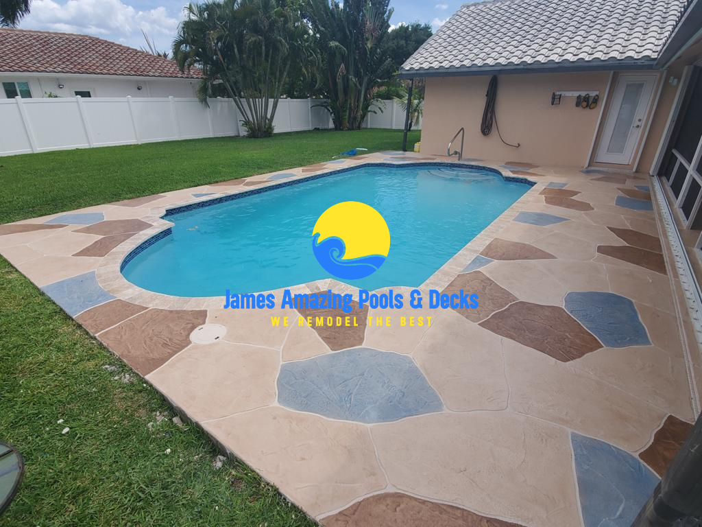 New Pool Deck Resurface